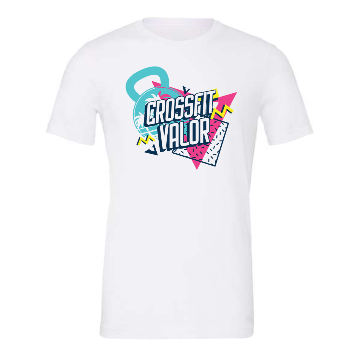 CrossFit Valor Retro Pop Tee White